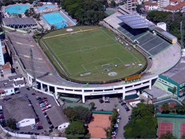 Lo storico stadio del Palestra Italia-Palmeiras demolito nel 2010 per far posto al moderno Alliaz Parque