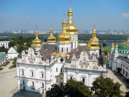 Kyiv, le cupole dorate delle chiese della capitale ucraina (Foto dell'autore, 2015)