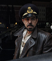 Pierfrancesco Favino nei panni del Comandante Salvatore Todaro dell'omonimo film di Edoardo De Angelis