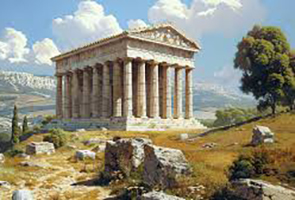Tempio dorico di Segesta (riproduzione)