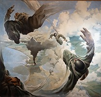 Tullio Crali, Prima che si apra il paracadute, 1939