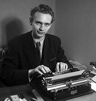 Il giornalista e scrittore svedese Stig Dagerman (1923-1954) autore di Autunno tedesco