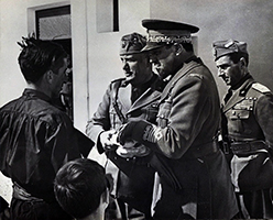 Mussolini con Italo Balbo in Libia