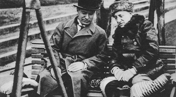 Giordano Bruno Guerri, Benito. Storia di un italiano, Rizzoli. Nella foto: il Duce con il Vate Gabriele D'Annunzio
