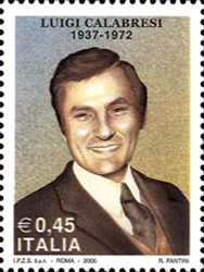 Francobollo commemorativo di Luigi Calabresi (1937-1972)