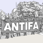 Manifestanti Antifa
