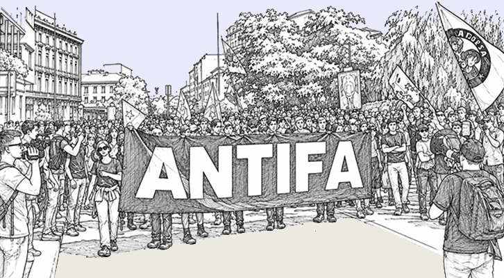 Manifestanti Antifa