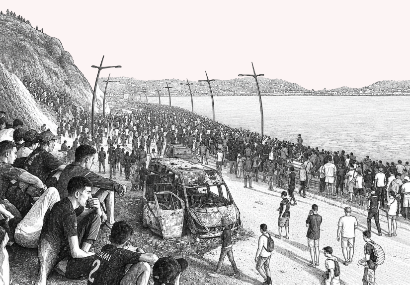 'arrivo di massa di immigrati a Ceuta che si è verificato a partire da giovedì 30 luglio 2026