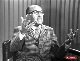 Ernesto Giménez Caballero nel 1977 intervistato dalla Tv spagnola