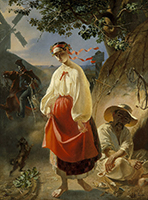 Taras Ševčenko, Kateryna, 1842. Olio su tela, Kyiv Museo Nazionale Taras Ševčenko