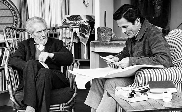 Pound e/o Pasolini. Un momento dell'intervista ondata in onda in Rai il 7 giugno 1968. Migliorata con L'IA